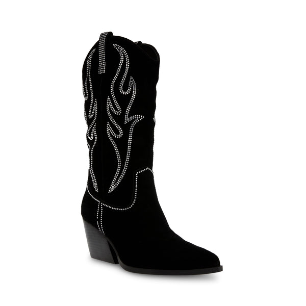Walkover Boot Black Suede